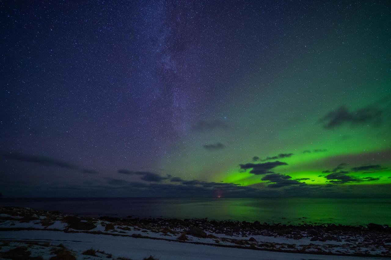 Feriehus Med Flott Havutsikt Ved Hauklandstranden Leknes Exterior foto