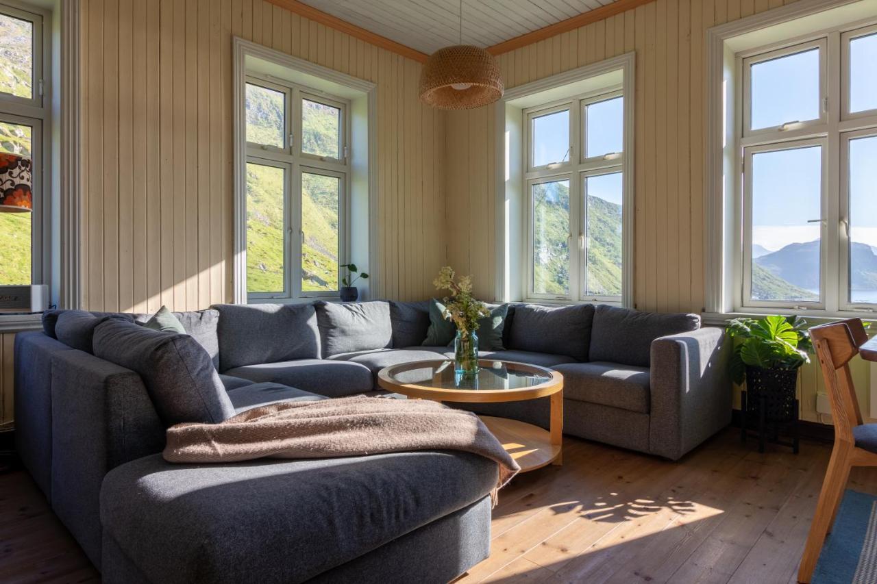 Feriehus Med Flott Havutsikt Ved Hauklandstranden Leknes Exterior foto