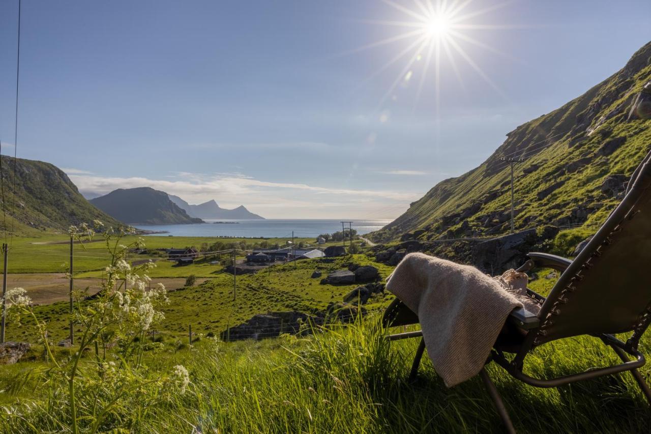Feriehus Med Flott Havutsikt Ved Hauklandstranden Leknes Exterior foto