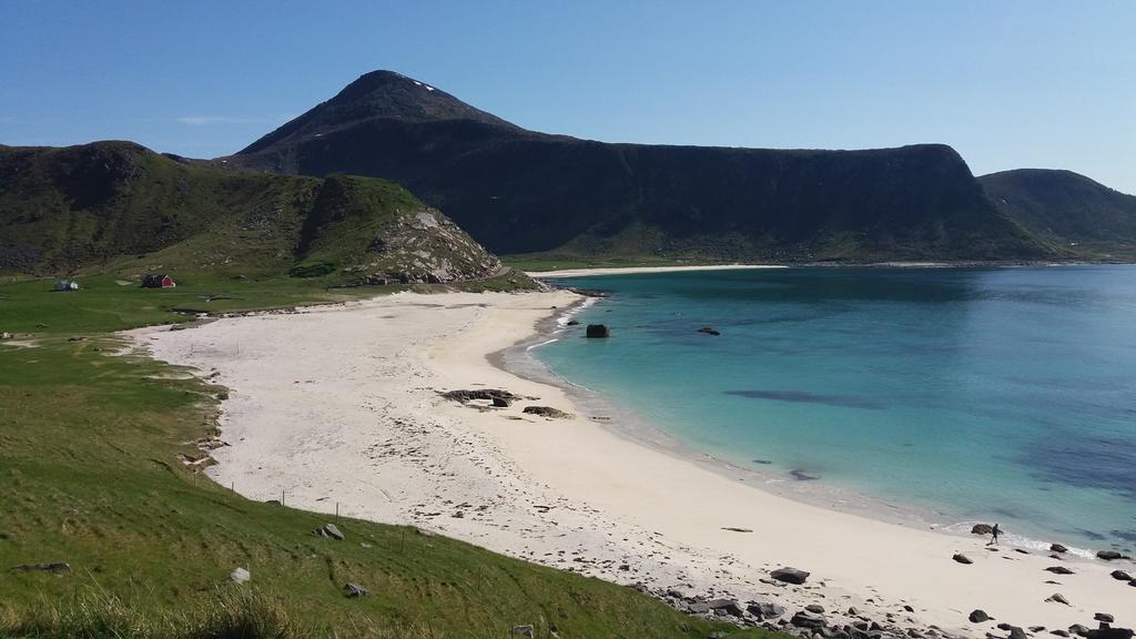 Feriehus Med Flott Havutsikt Ved Hauklandstranden Leknes Exterior foto